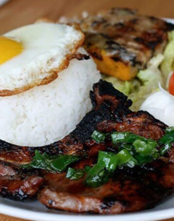 Rice Platter with Grilled Pork Chop
